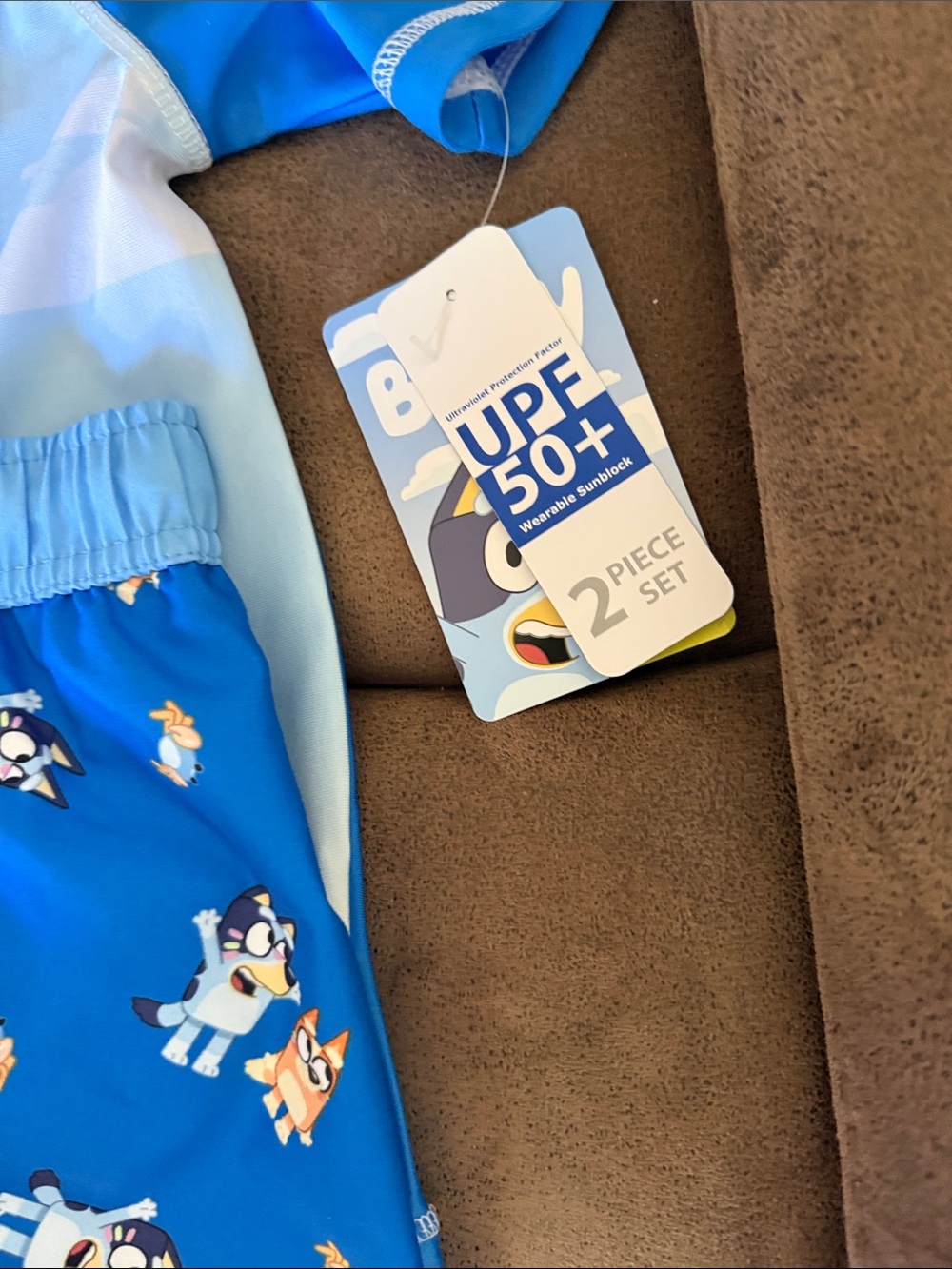 Bluey Bingo Kids swim shorts and Rash Guard swim Set - Picture 4 of 6